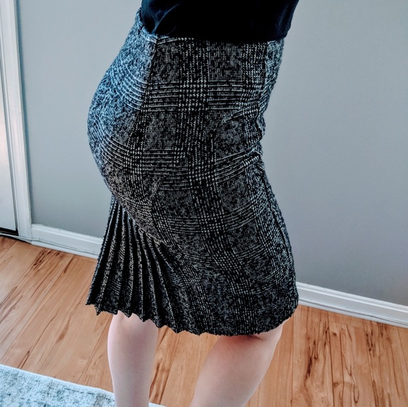 Express design studio tweed wool pencil skirt 4 - Picture 5 of 9